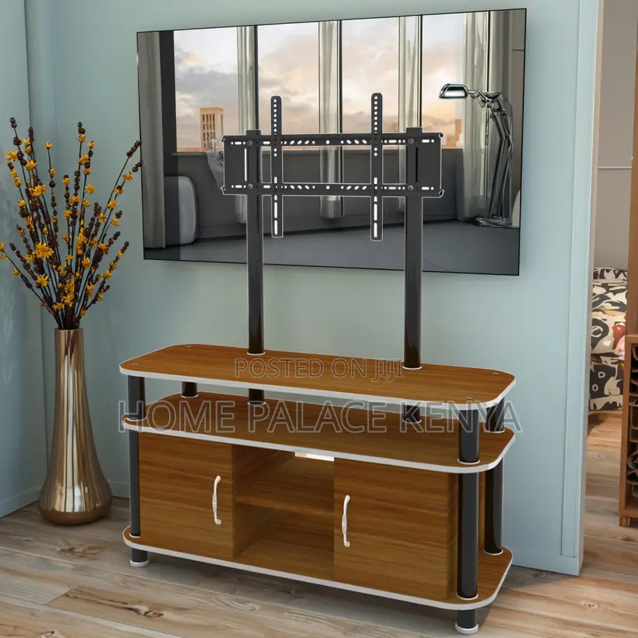 Tv Cabinet: Wooden Panel Tv Unit With Bracket for 32 to 70 Inch