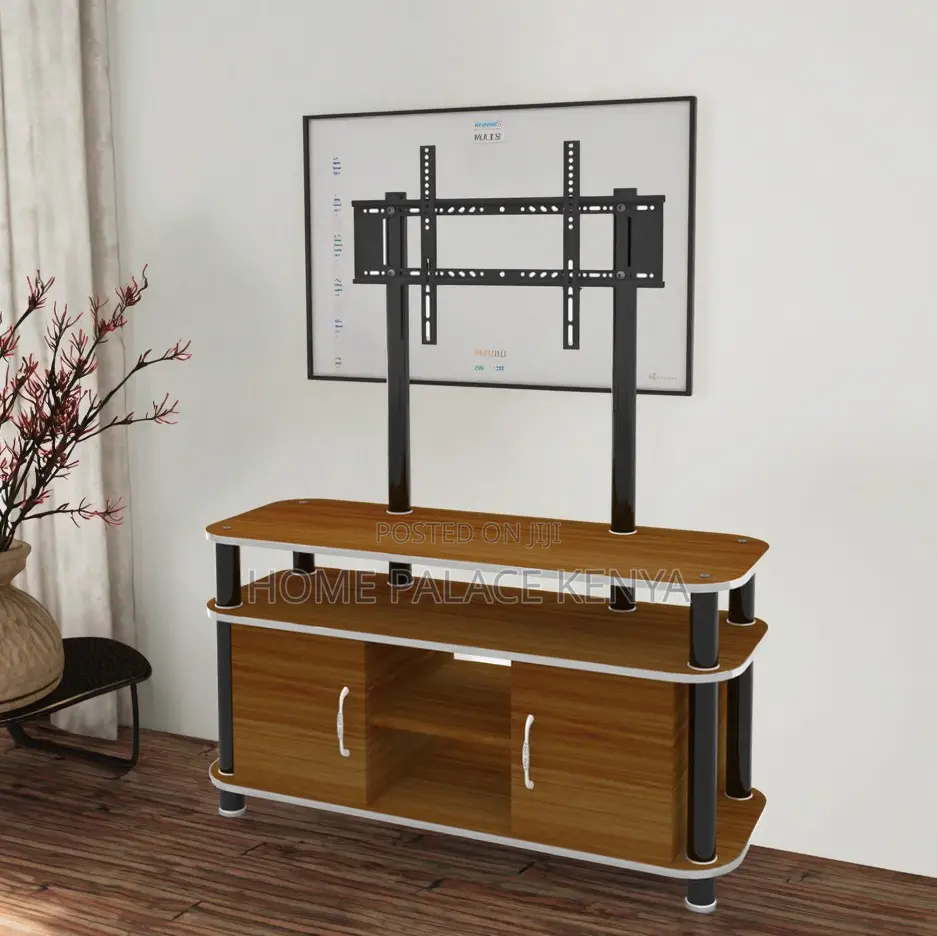 Tv Cabinet: Wooden Panel Tv Unit With Bracket for 32 to 70 Inch