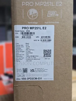 Msi Monitor Pro Mp251l-E2