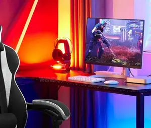 Office Chairs; Fabric Ergonomic Adjustable Streaming Home Gaming Seat