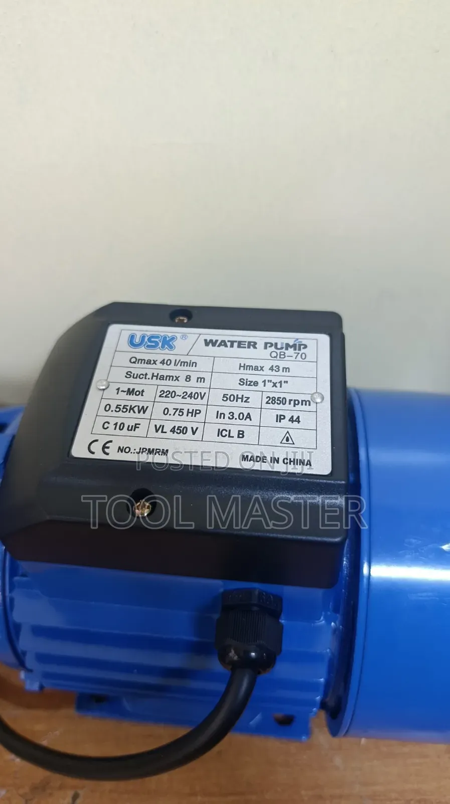 Usk 0.75hp Booster Water Pump/ 0.75 Electric Booster Pump