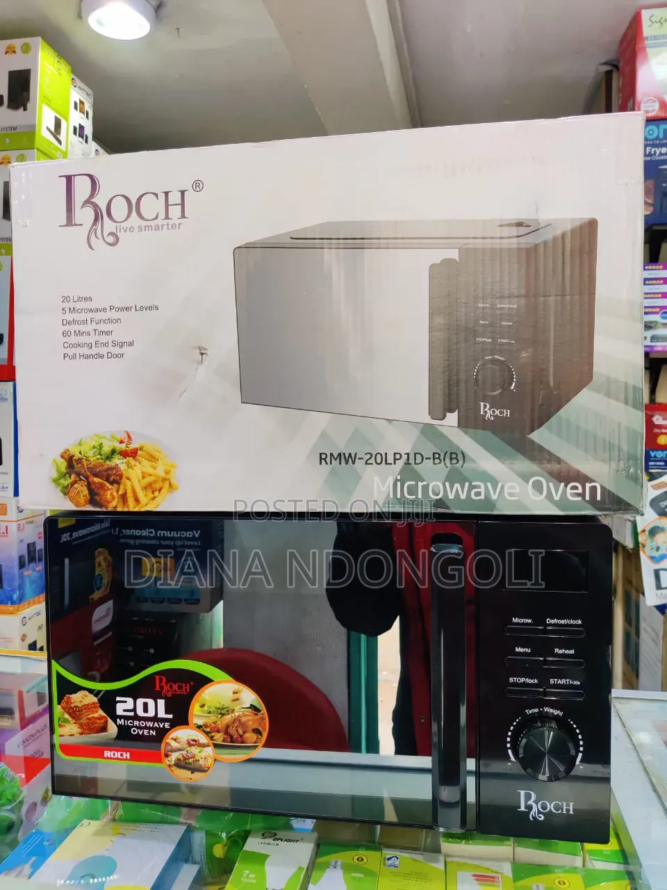 *Roch Digital Microwave 20l Glass Door