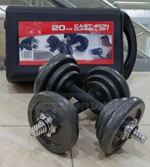 20kg Adjustable Dumbbell Set With Connector and Carry Case