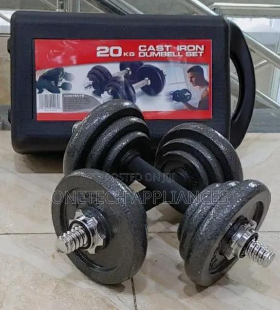 20kg Adjustable Dumbbell Set With Connector and Carry Case