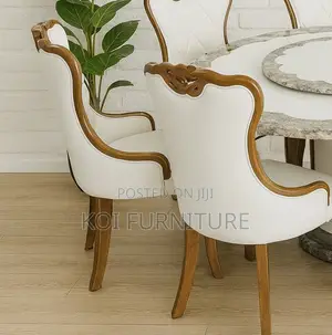 Dinin Set; Six Seaters Royal Dining Set With Marble Top