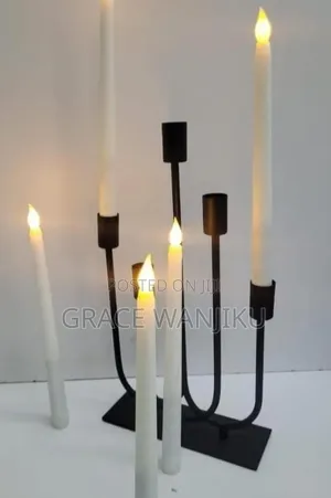 *Classic 5 in 1 Metallic Candle Holder