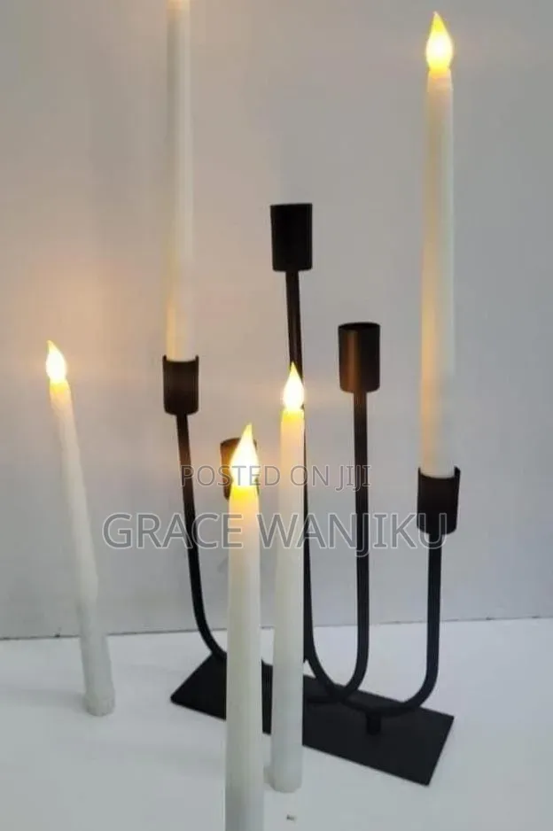 *Classic 5 in 1 Metallic Candle Holder