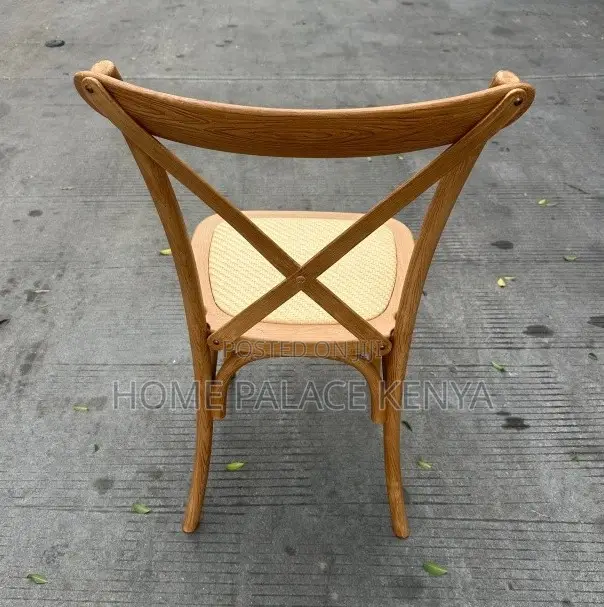 Event Chair: Solid Wooden Cross Back Chair