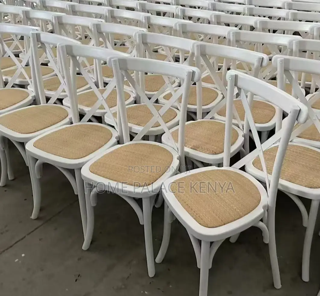 Event Chair: Solid Wooden Cross Back Chair