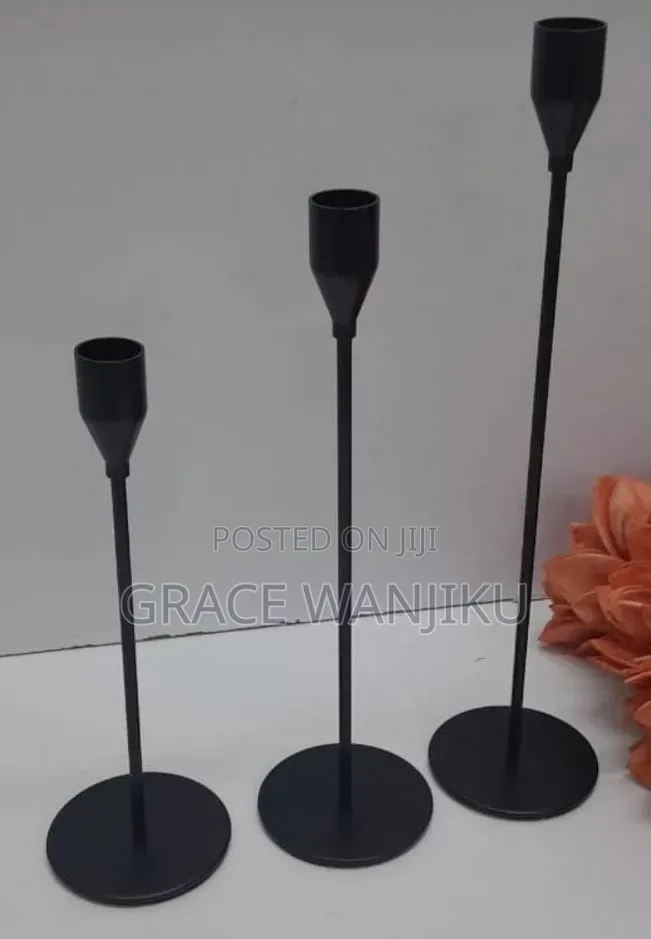 *Classic 3 in 1 Metallic Candle Holder