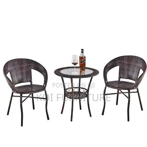 Dining Set; Two Seaters Bali Breeze Outdoor Bistro Set - thumbnail 2
