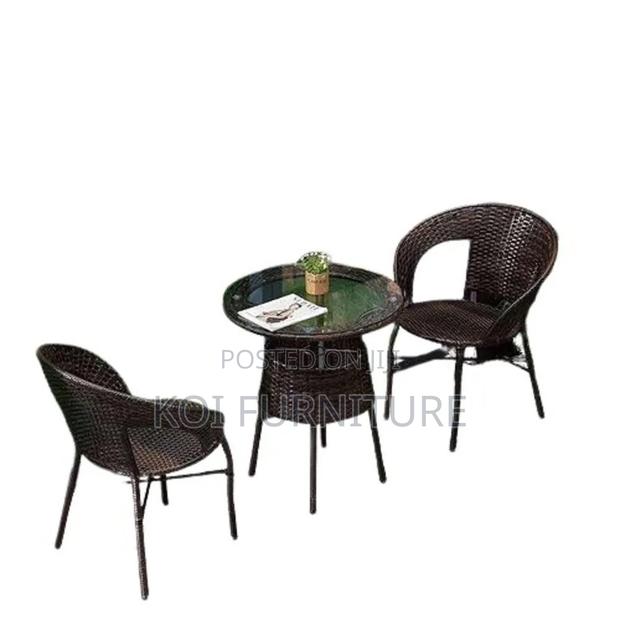 Dining Set; Two Seaters Bali Breeze Outdoor Bistro Set - thumbnail 4
