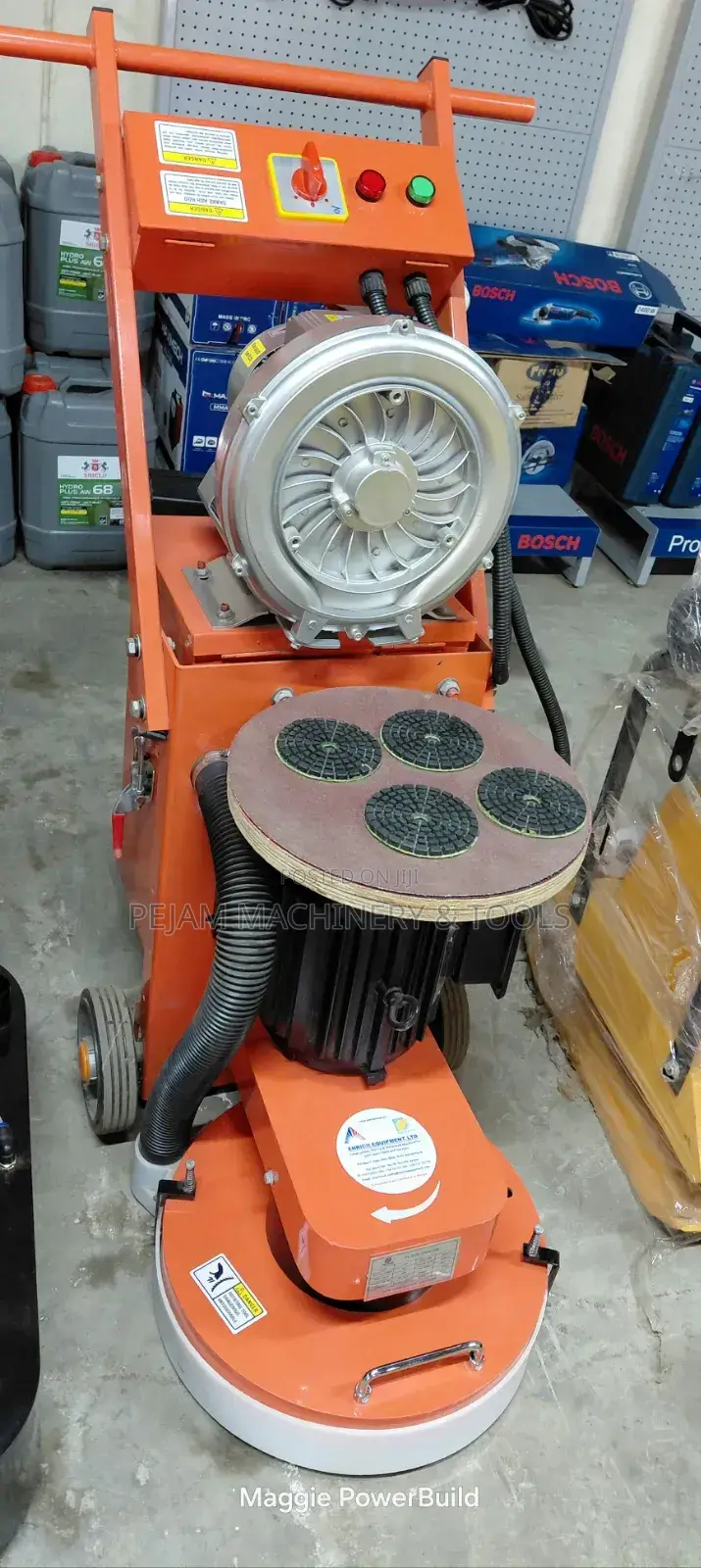 Hand-Push Industrial Concrete Floor Grinder 5kw Three Phase Motor