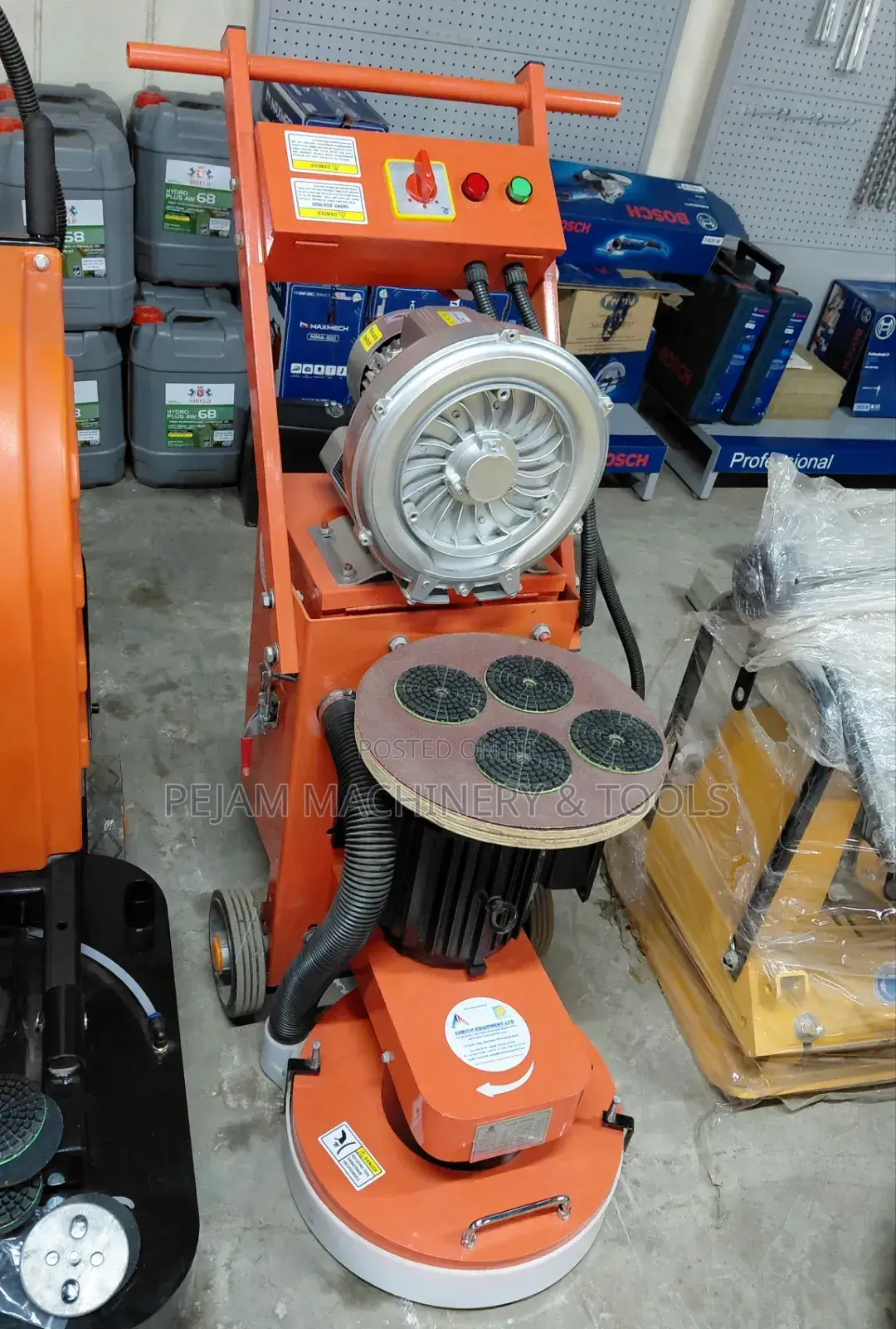 Hand-Push Industrial Concrete Floor Grinder 5kw Three Phase Motor