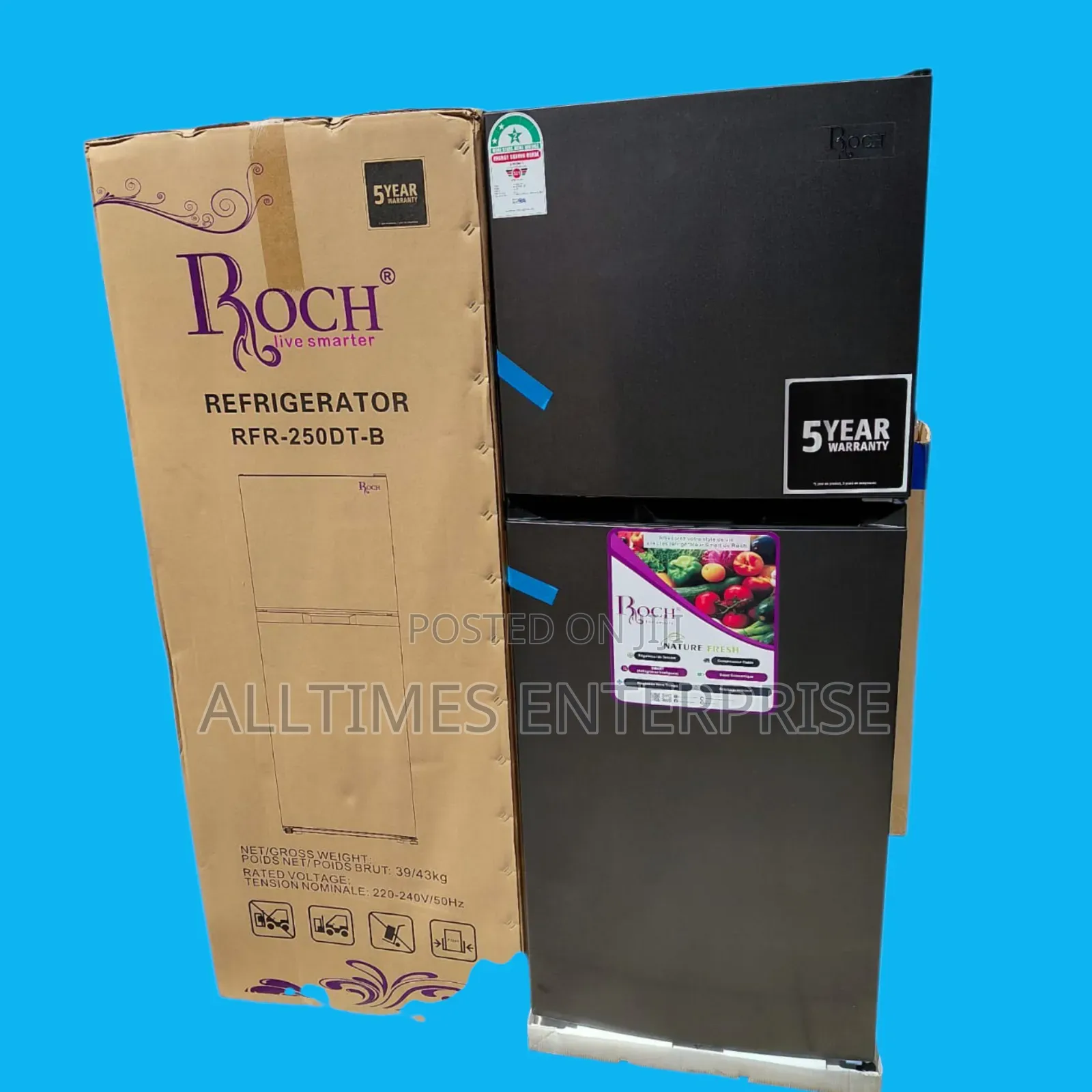 Roch 197litres(Rfr-250dt-B)