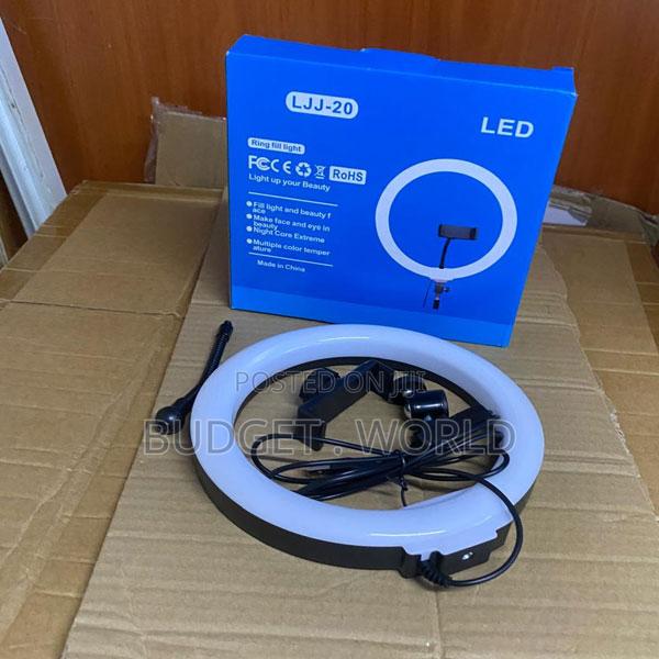 Professional 10-Inch Ring Light With Adjustable 2.1m Stand for Photogr