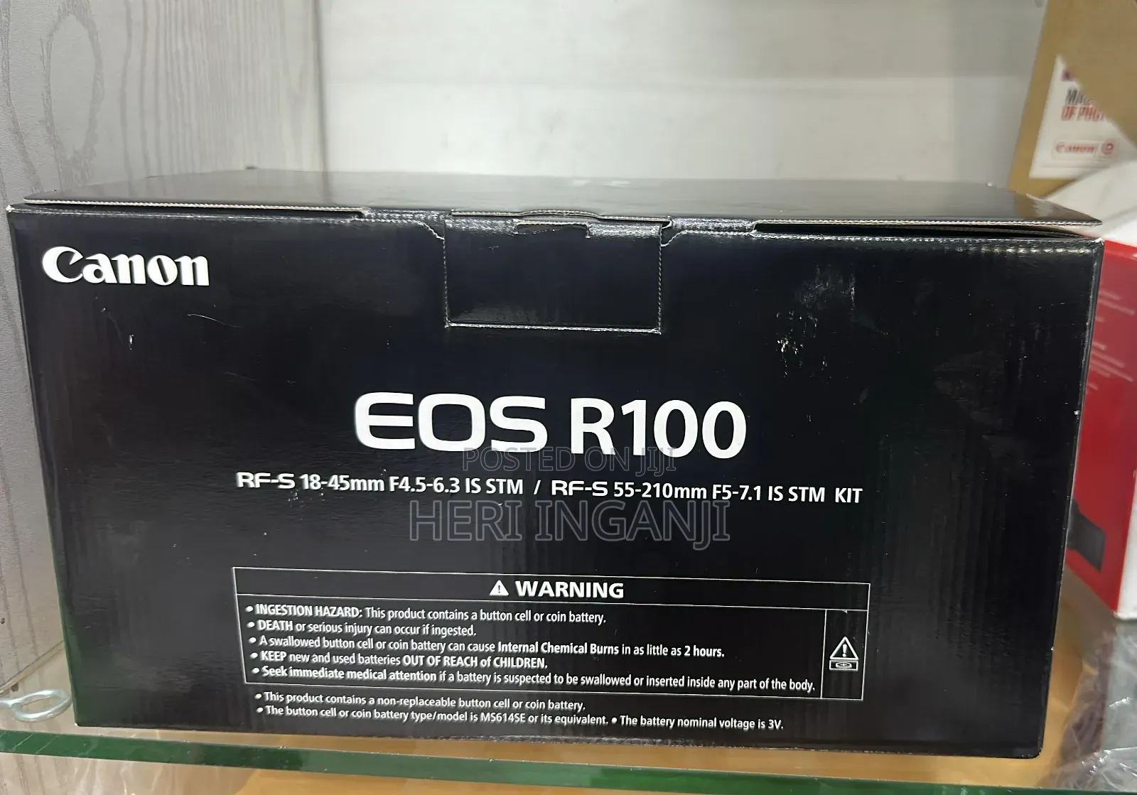 Canon Eos R100 Mirrorless Camera With 18-45mm Lens 55-210mm Kit