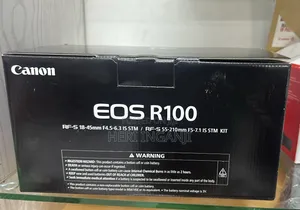 Canon Eos R100 Mirrorless Camera With 18-45mm Lens 55-210mm Kit