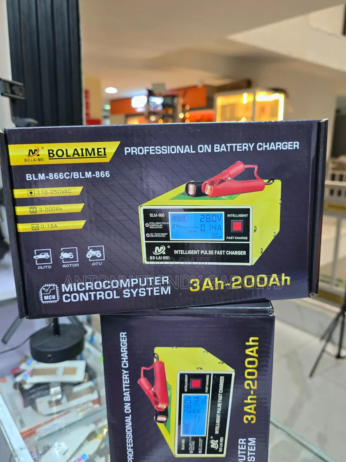 BLM-866c Smart Car Battery Charger Pulse Repair LCD Display