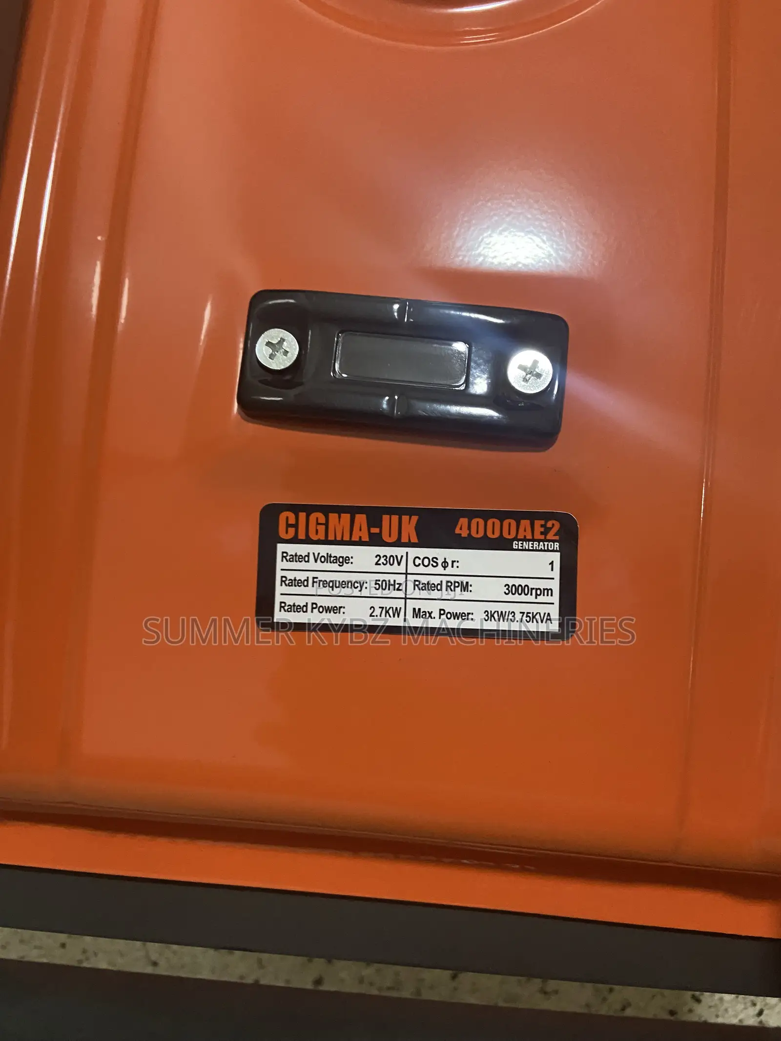 Cigma-Uk Portable Gasoline Generator 3.5 Kva