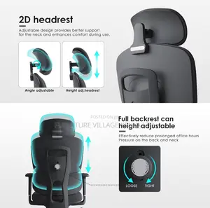 Orthopedic Ergonomic Full Fabric Computer Chair