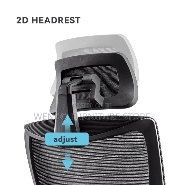 Office Chair : Black High-Back Ergonomic Office Chair