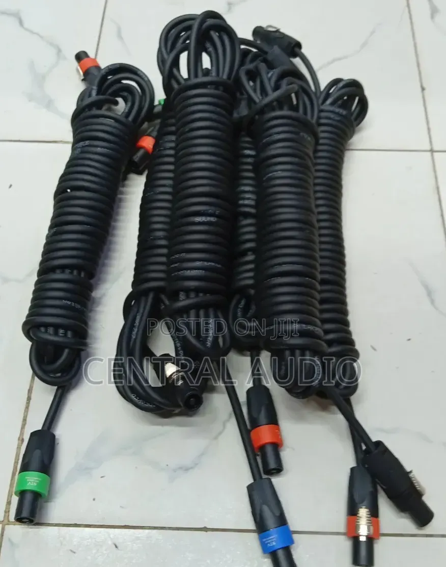 Quality Speaker Cables With Speakons 10mtrs