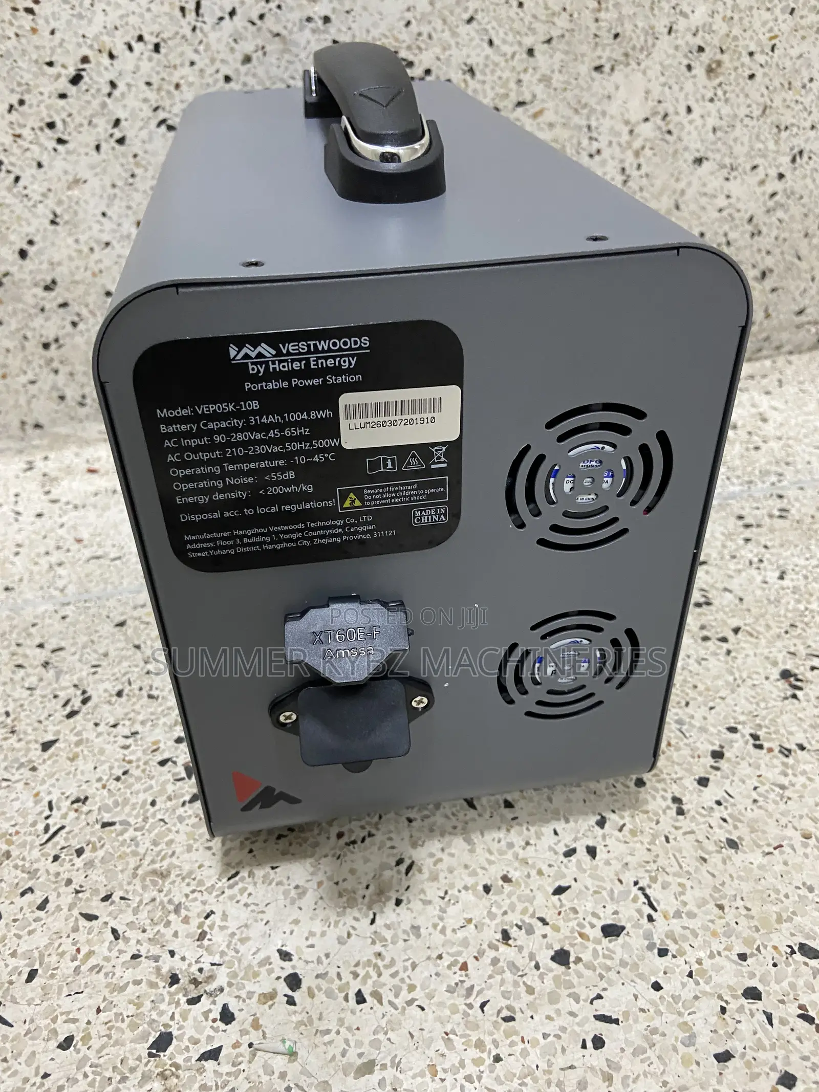 Vestwoods Portable Powe Station 1kw