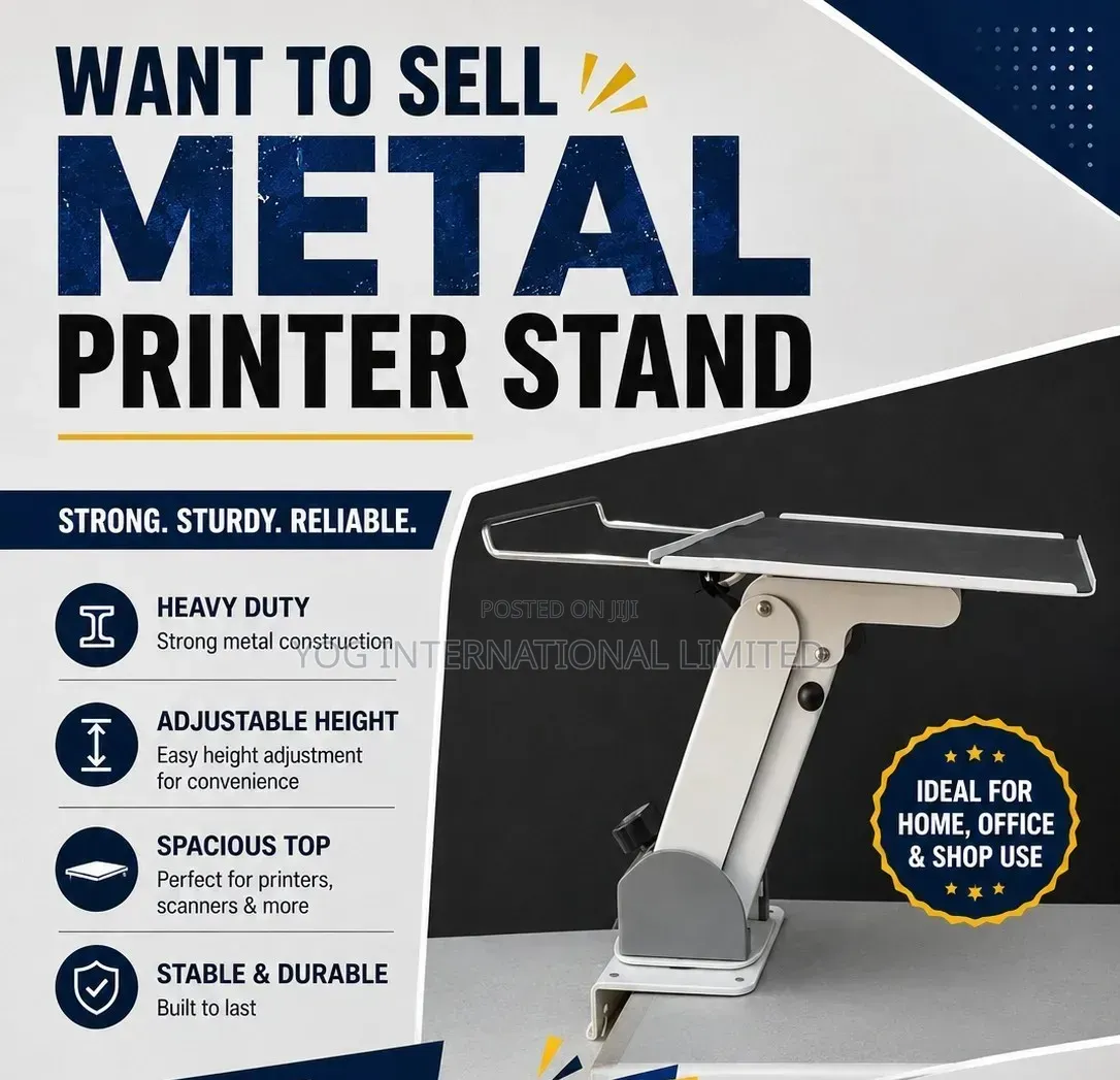 Metalic Adjustable Printer Stand