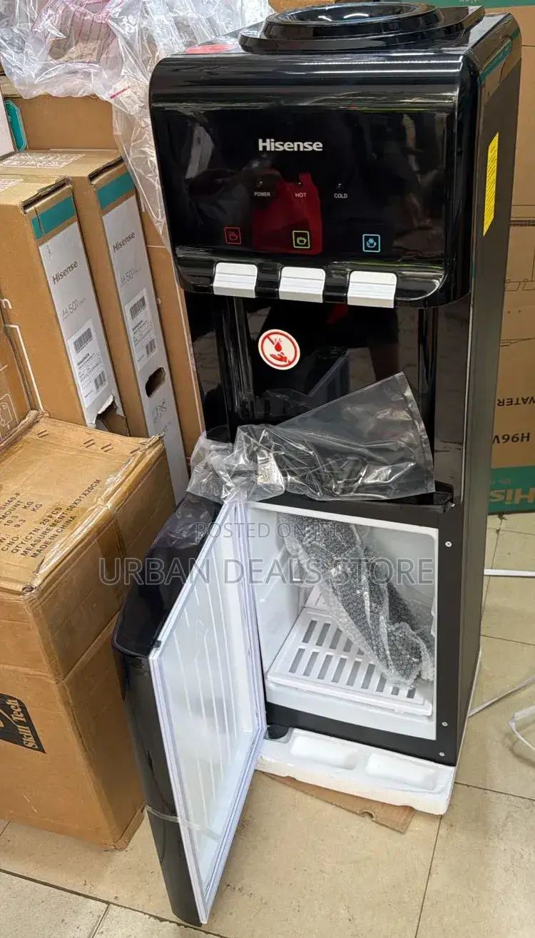 Hisense Black 3 Taps Hot, Normal Cold Dispenser With Compressor