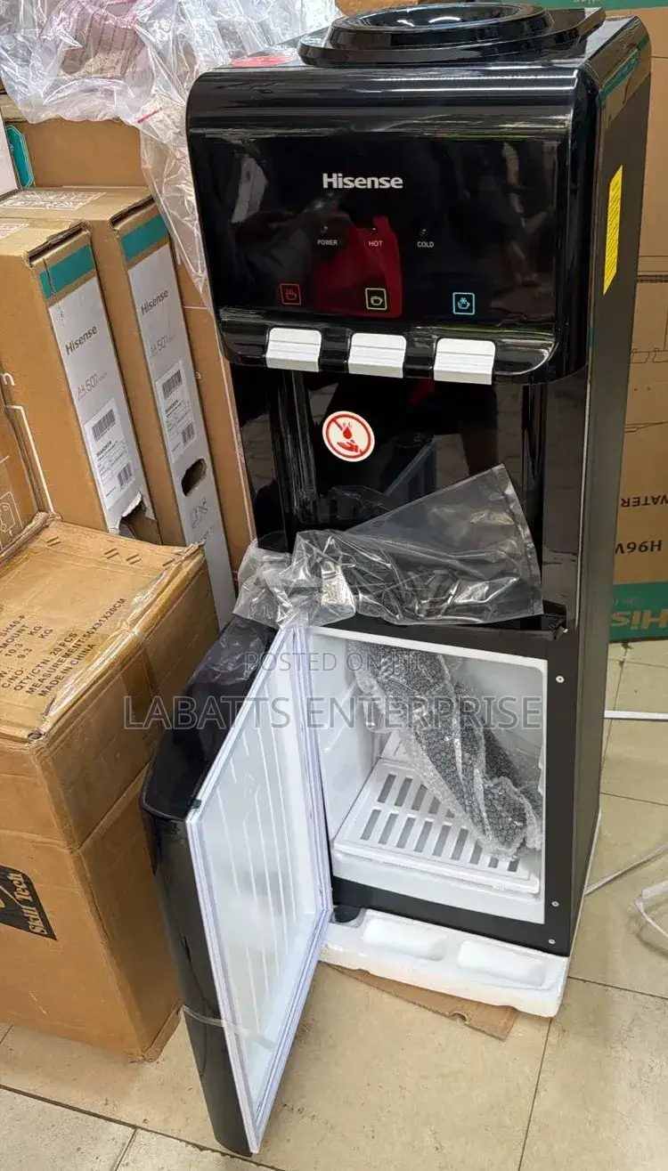 Hisense Black 3 Taps Hot, Normal Cold Dispenser With Compressor