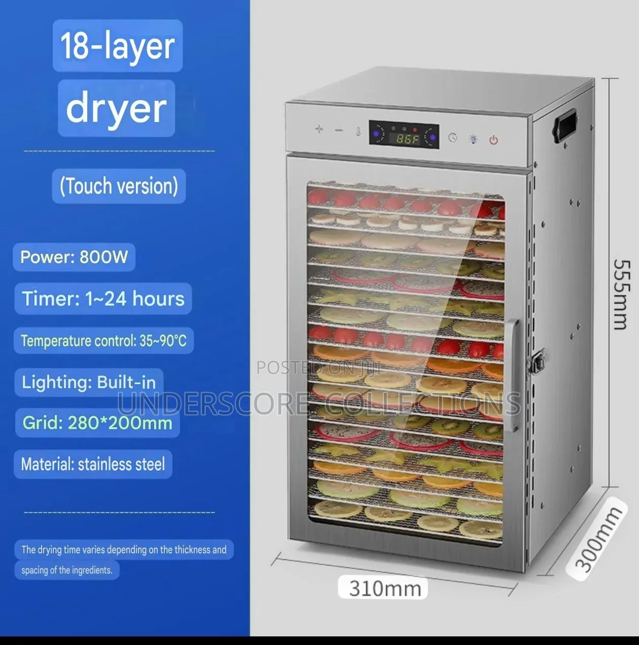 Commercial 18 Layers Food Dehydrator