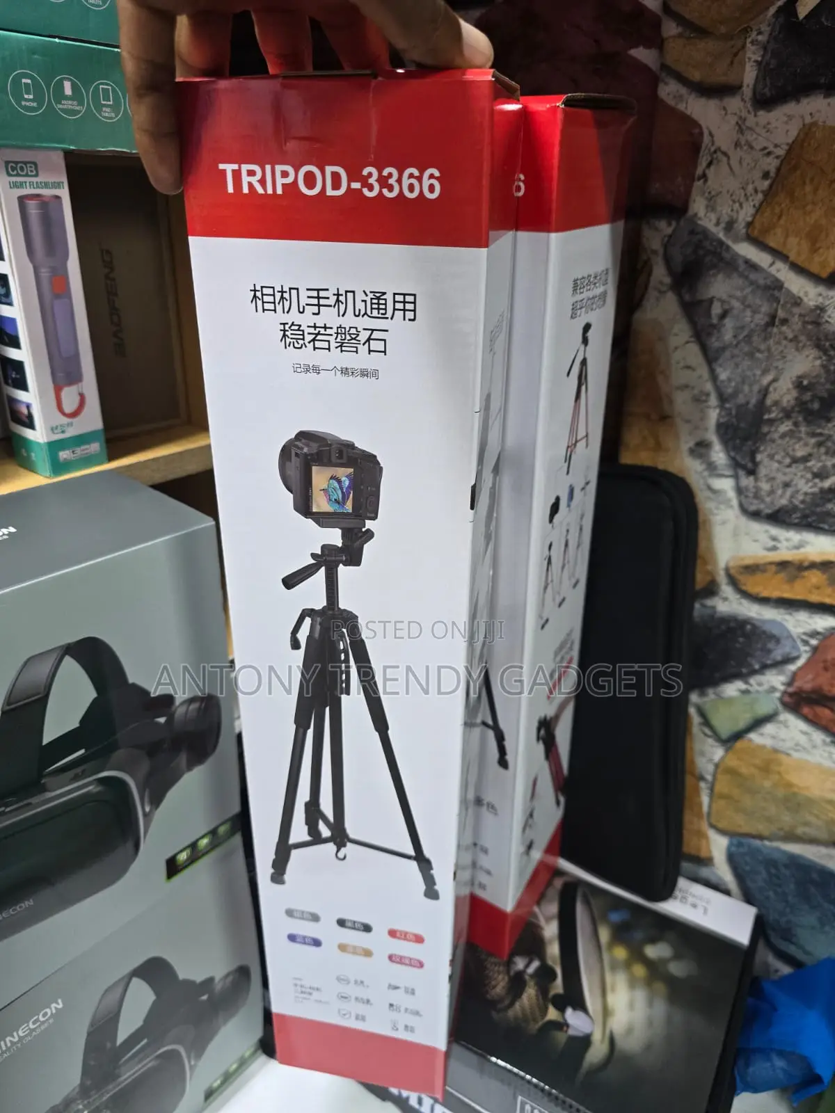 Tripod-3366 Portable Camera Phone Tripod With Handle
