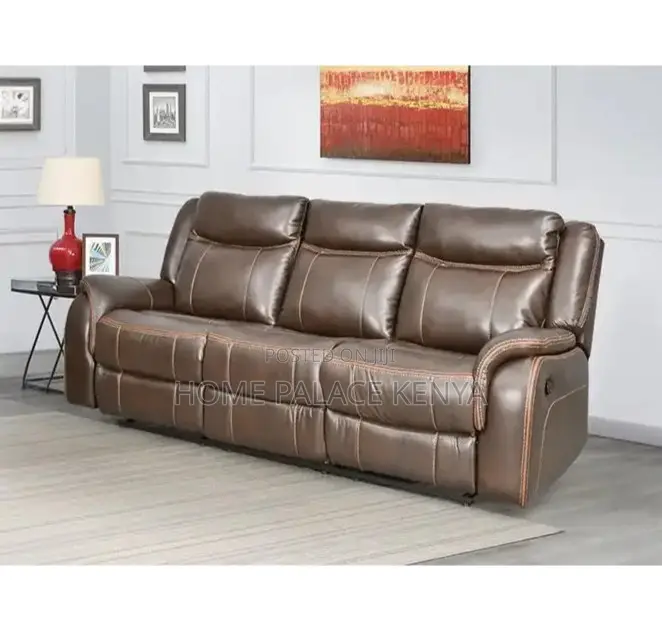 Home Sofa: 3seater Leather Recliner Sectional Sofa