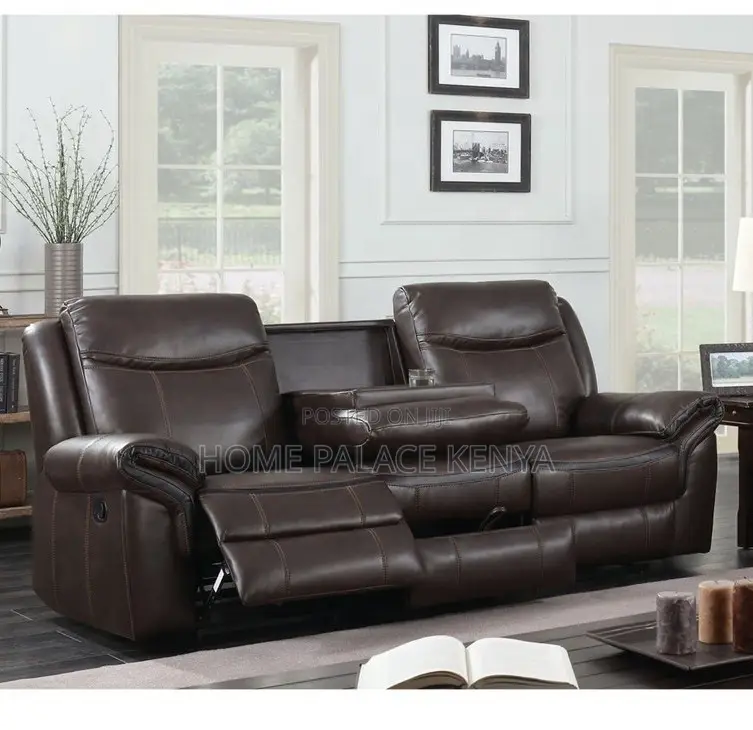 Home Sofa: 3seater Leather Recliner Sectional Sofa