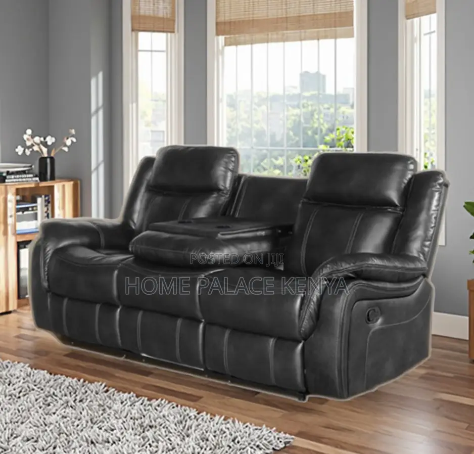Home Sofa: 3seater Leather Recliner Sectional Sofa