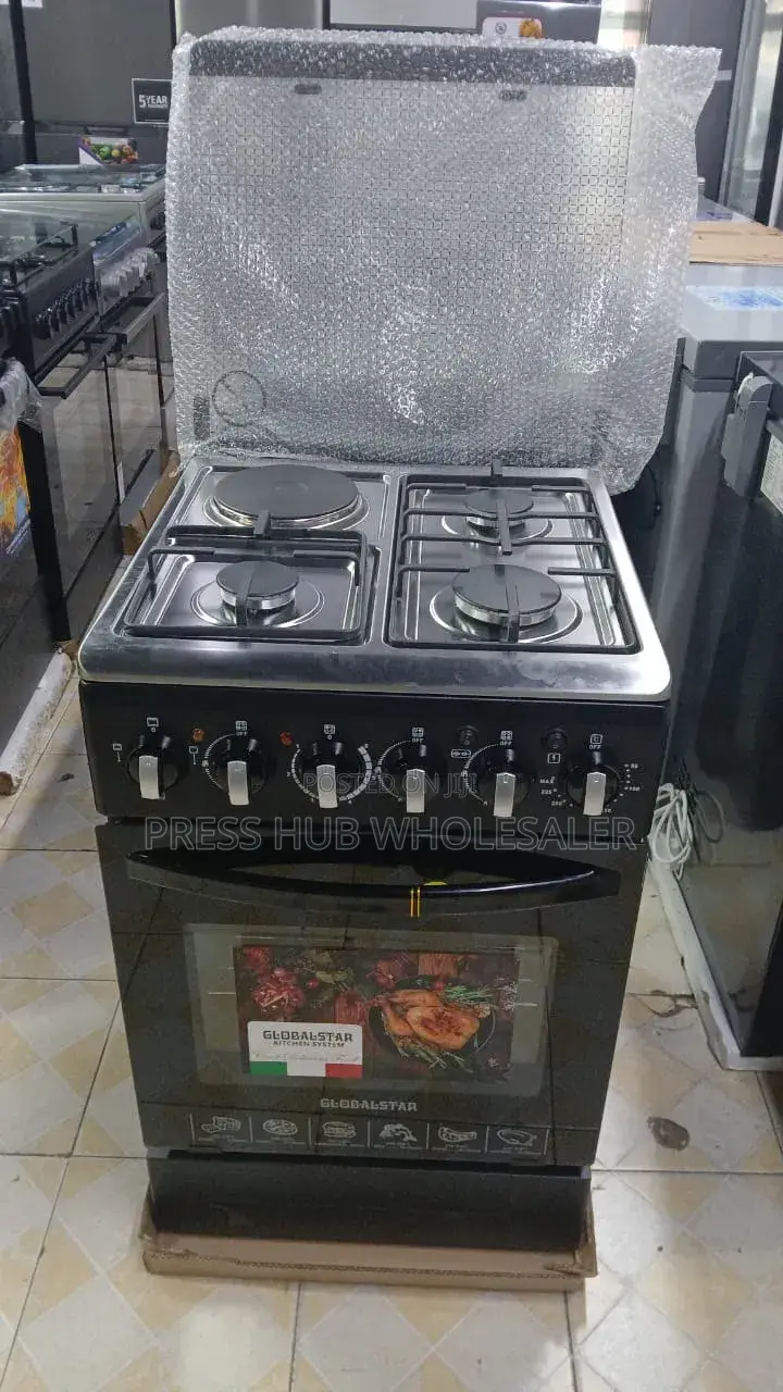 Globalstar Free-Standing Cooker 3 Gas Burners and 1 Electric Hotplate