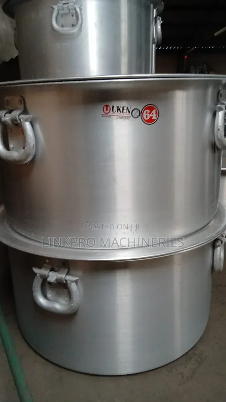 Uken Heavy Duty Aluminium Sufuria 200 Litres