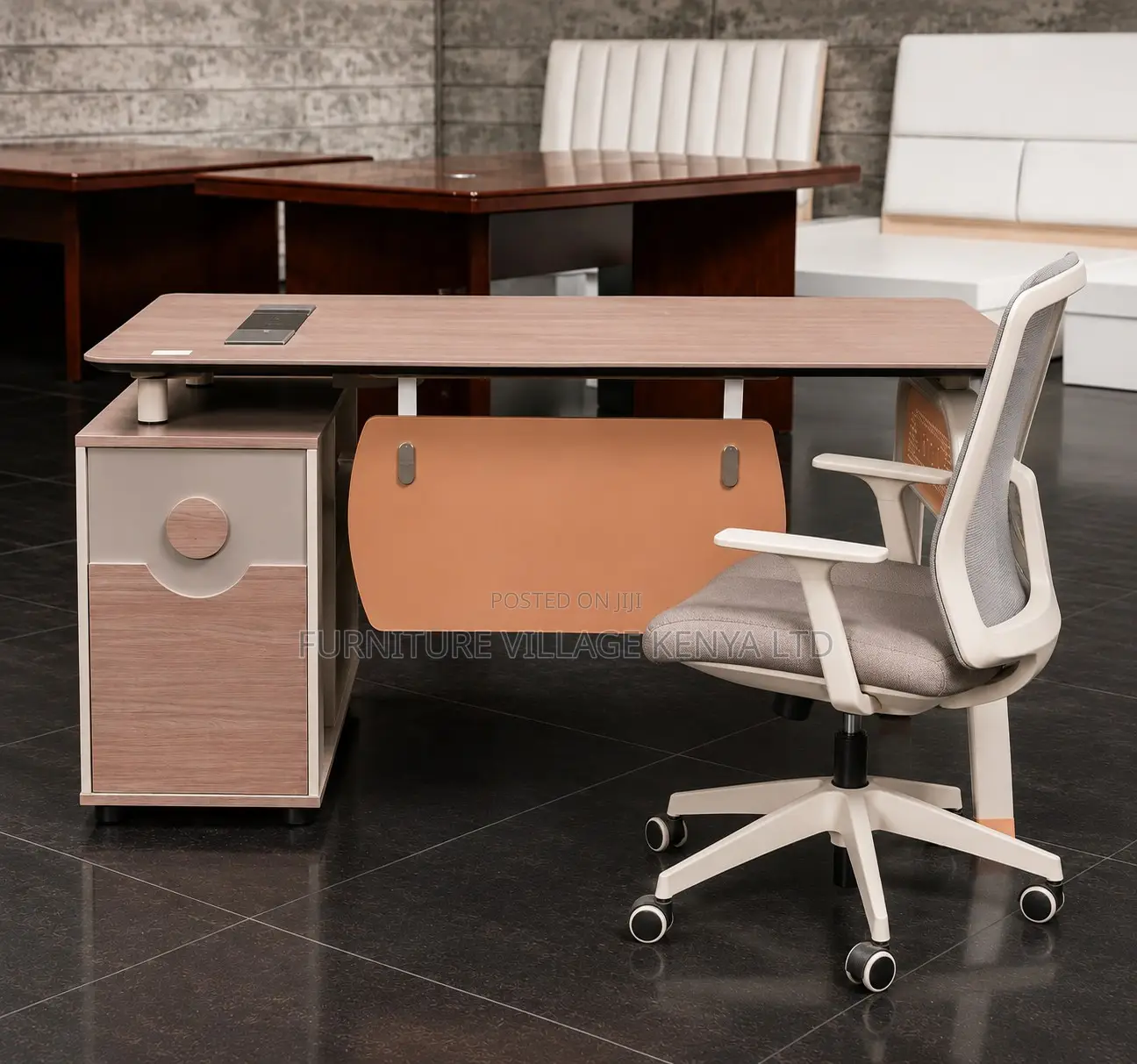 1.6 Meters Imported L-Shaped Workspace Table