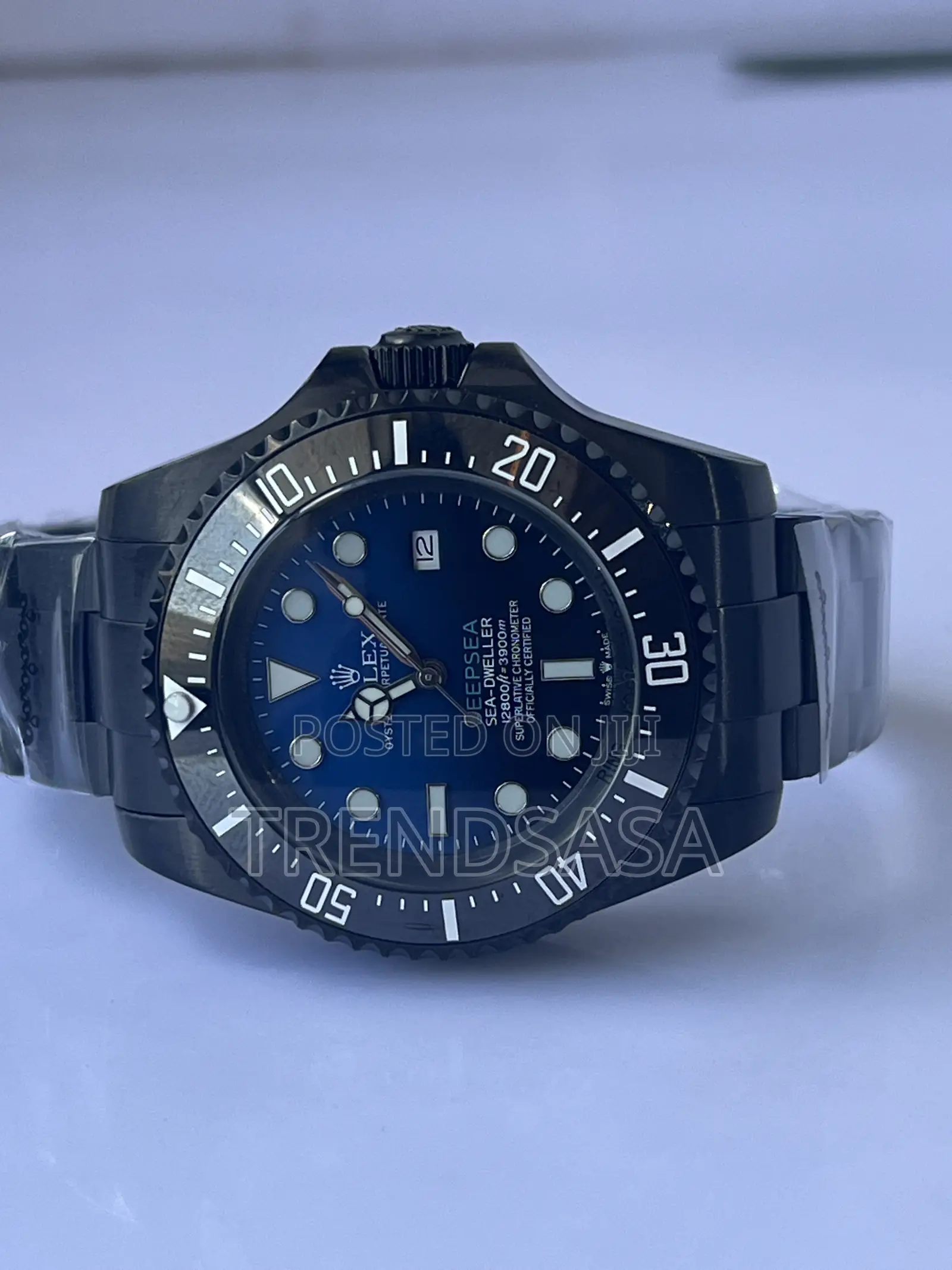 Rolex Deep Blue Full Black Men’S Watch