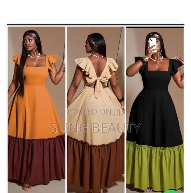 Elegant Flowy Maxi Dress for Ladies