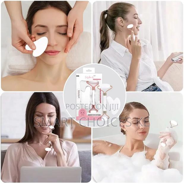 3in1 Natural Stone Derma Facial Jade Roller Massager - thumbnail 6