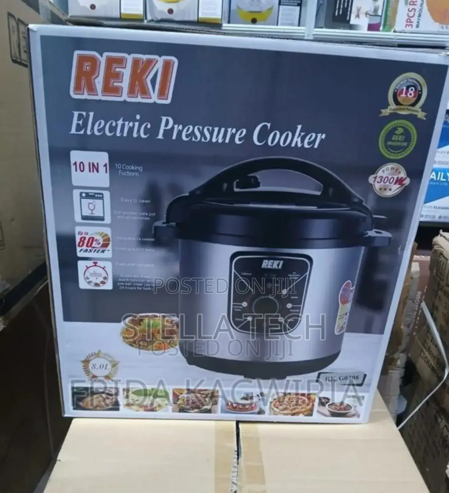 10 in 1 Reki 8 Litres Pressure Cooker