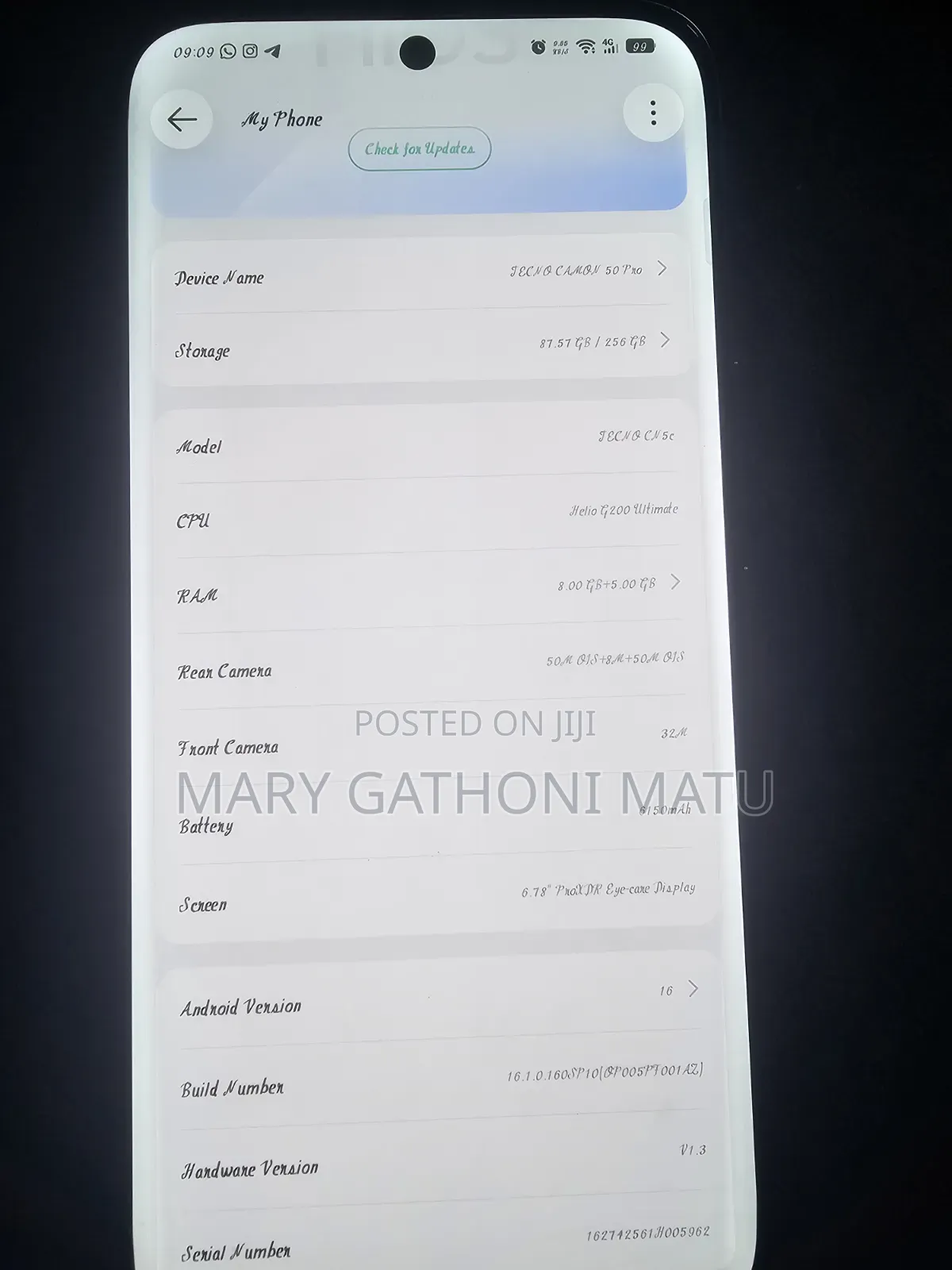 Tecno Camon 50 Pro 256 GB Green