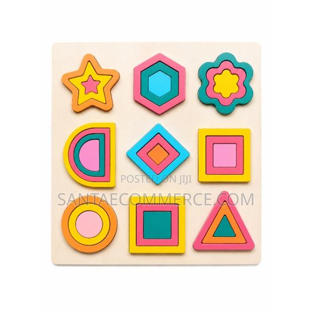 Child Development Wooden Geometric Shapes Puzzle - main view