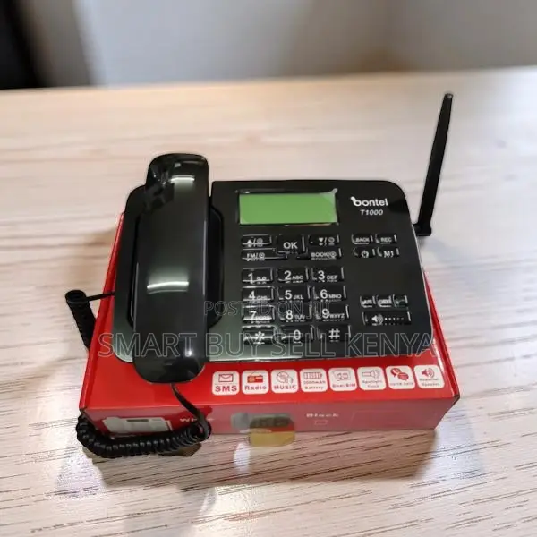 Loud Clear Speaker Bontel T1000 Dual Sim Gsm Landline Desktop Phone