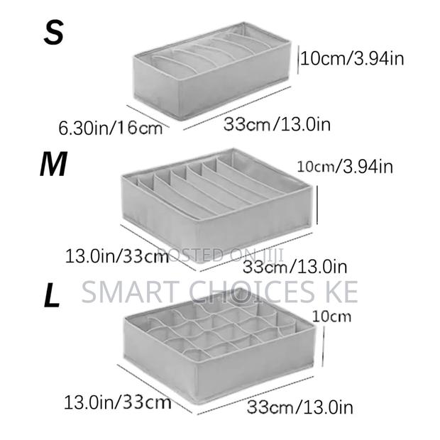 3pcs/Set Underwear Bra Organizer Closet Organizers Divider Boxes - thumbnail 7
