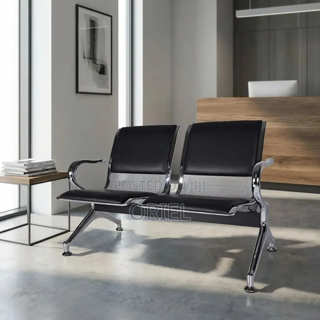 Office Bench : 2-Seater Linked Office Waiting Bench