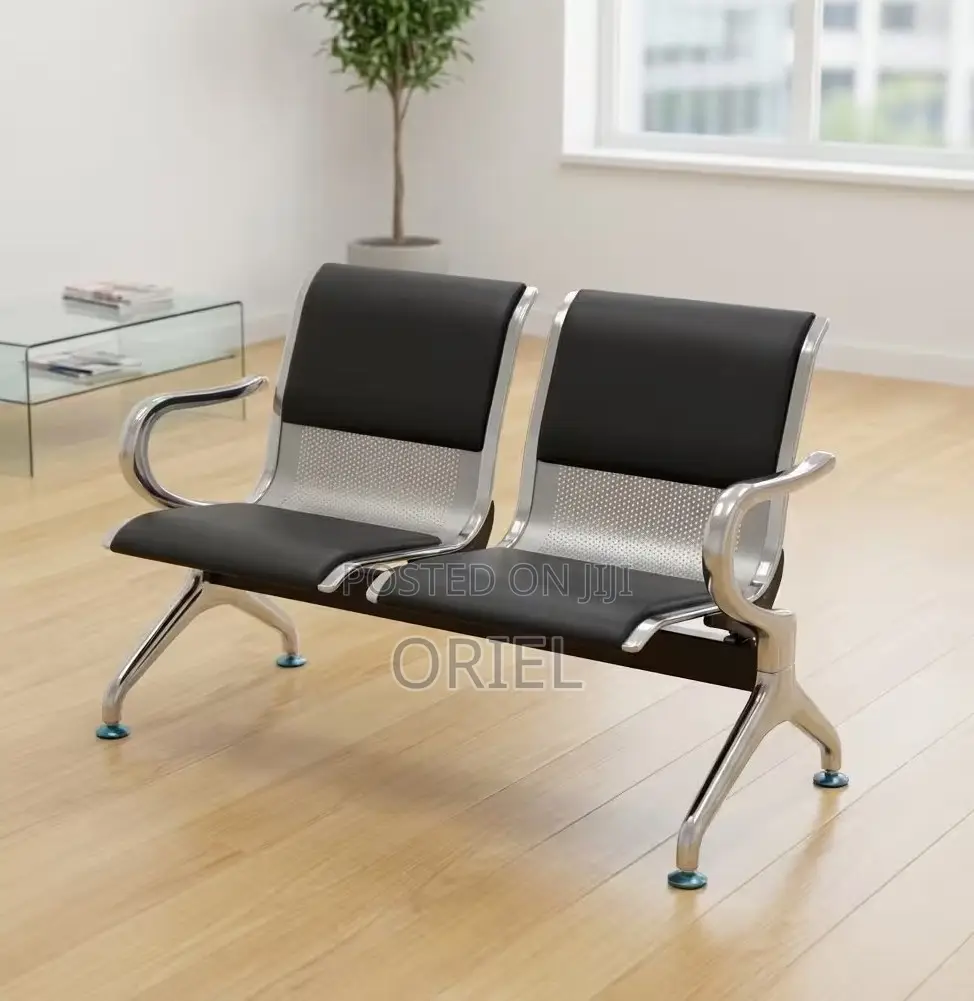 Office Bench : 2-Seater Linked Office Waiting Bench