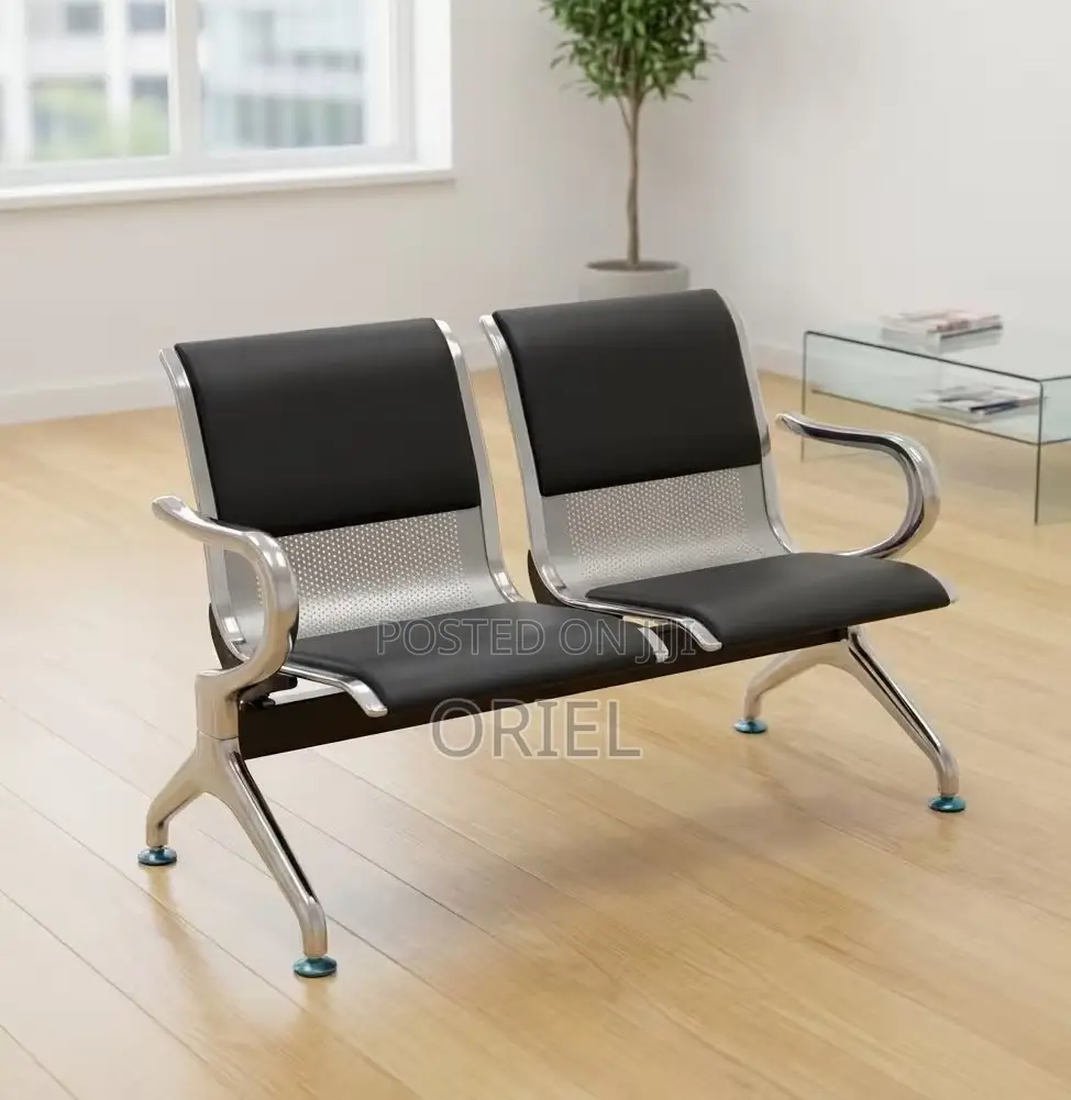 Office Bench : 2-Seater Linked Office Waiting Bench